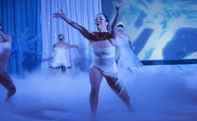 photo of dancer in Frozen stage presentation